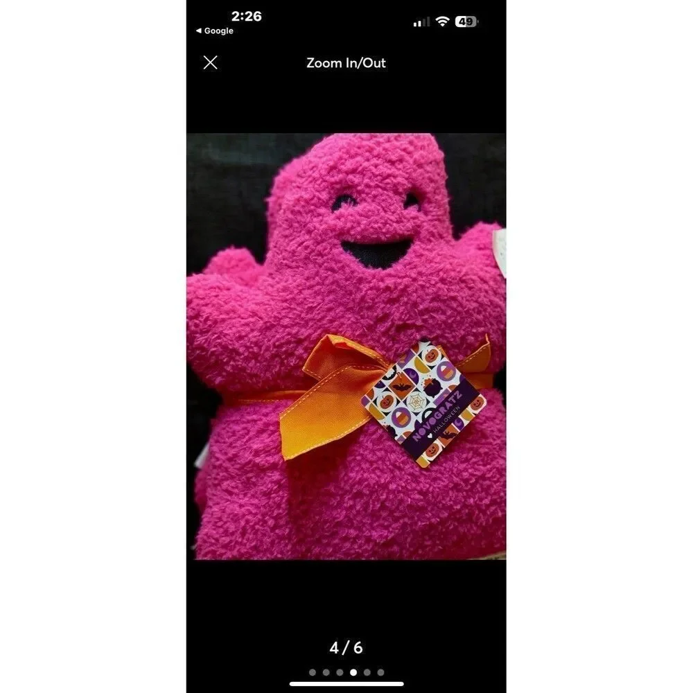 BNWT Novogratz 2 Pink Ghost Pillows One Boy & One TikTok Viral Halloween